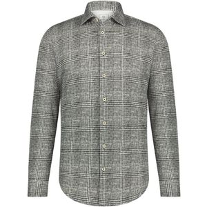 Blue Industry - Ruitmotief Overhemd - Katoen - Blauw