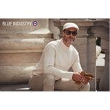 Blue Industry - Trui - Blauw - Fijn Breisel