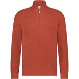 Blue Industry - Luxe Half-Zip Pullover - Blauw - Chenille Garen