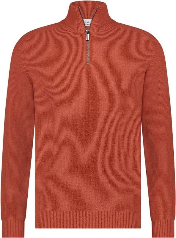 Blue Industry - Luxe Half-Zip Pullover - Blauw - Chenille Garen