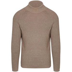 Blue Industry Rollkragenpullover Melange Beige - Größe XXL