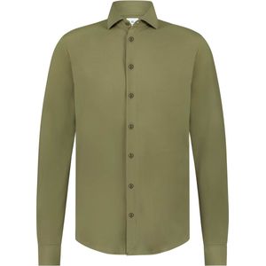 Overhemd - Lichtblauw - Jersey - Relaxed Body-Fit