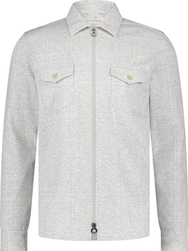 Blue Industry Overshirt - Grijs - Slim Fit met Ritssluiting