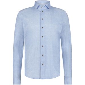 Blue Industry - Overhemd - Blauw - Wave Patroon