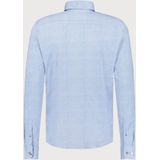 Blue Industry - Gemêleerd Overhemd - Blauw - Ademend - Katoen