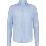 Blue Industry - Gemêleerd Overhemd - Blauw - Ademend - Katoen