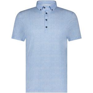 Blue Industry - Button-Down Overhemd - Blauw - Katoenmix
