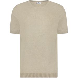 Blue Industry - T-shirt - Beige - Effen - Katoen