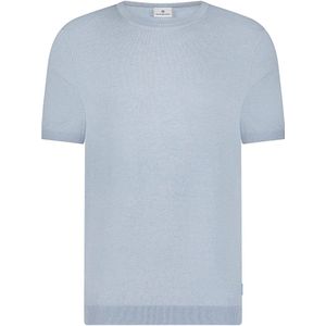 Blue Industry - Knitted T-shirt - Sky - Katoen