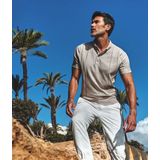 Blue Industry - Polo Heren - Korte Mouw - Blauw - Katoen