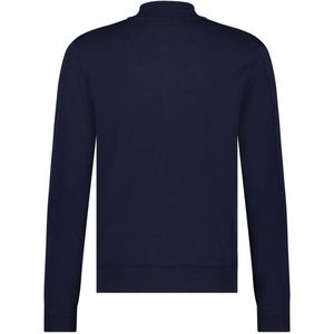 Blue Industry - Trui - Donkerblauw - Half Zip - Effen