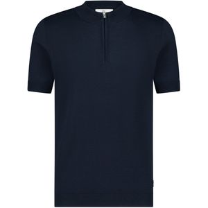 Blue Industry - Polo - Donkerblauw - 65% Viscose 35% Polyamide