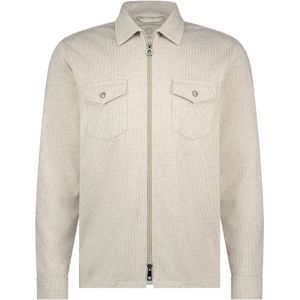 Blue Industry - Overshirt - Beige - Geprint - Met Rits