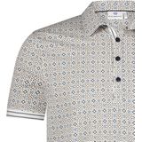 Blue Industry - Microprint Polo - Blauw - Katoenblend