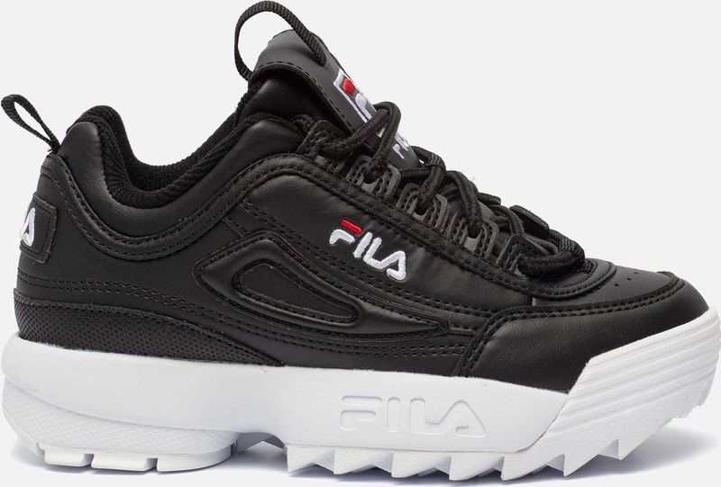 Fila - Disruptor - Sneakers - Wit - Leer - Profielzolen - Ronde Neus