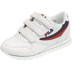 Fila Retro Running Sneaker Orbit Fastener Low Kids White / Dress blue-35