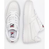 Sneakers - Zwart - Leer - Logoprint - Snoersluiting