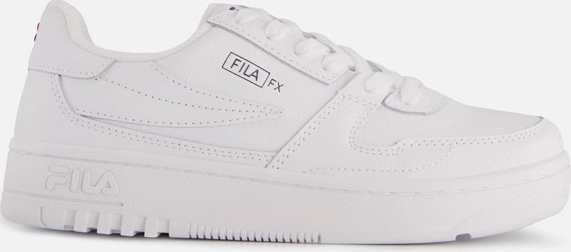 Sneakers - Zwart - Leer - Logoprint - Snoersluiting