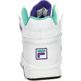 Fila - Witte Veterschoenen - Dames - Leer - Met Contrasterende Accenten
