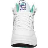 Fila - Witte Veterschoenen - Dames - Leer - Met Contrasterende Accenten