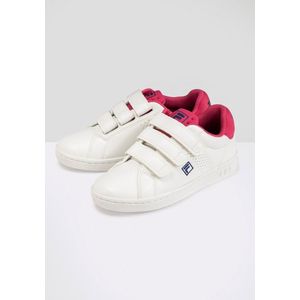 FILA Crosscourt 2 NT Velcro Kids Sneakers, White-Carmine, 29 EU