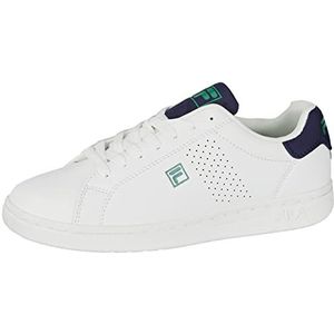 FILA Crosscourt 2 NT Teens Sneakers, White-Medieval Blue, 38 EU