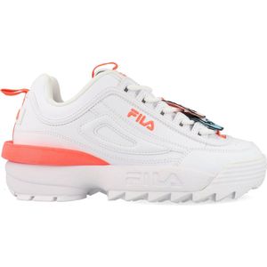 FILA Disruptor Flower wmn Sneakers voor dames, White-Fiery Coral, 40 EU