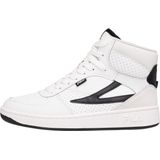 Sneakers - Sevaro - Hoog - Effen - Leer - Snoersluiting - Platte Hak