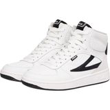 Sneakers - Sevaro - Hoog - Effen - Leer - Snoersluiting - Platte Hak