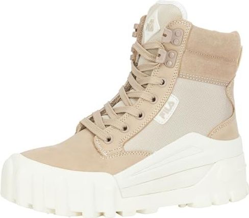 Fila - Grungelution Mid Wmn - Sneakers - Beige - Volnerfleer, Textiel