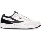 Sneakers - Color-Blocking - Leer - Snoersluiting - Ronde Neus