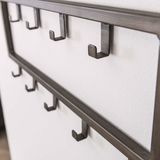 Fraaai - Kapstok - Zwart - Industrieel - 9 Haken - 50 cm