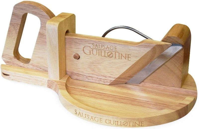 MikaMax - Worst Guillotine - RVS Mes - Bamboe - 30 x 19cm