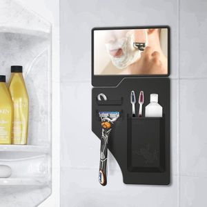 Mikamax Grippy Shower Buddy - Douche- en Badrekje - Opbergsysteem douche - Kindvriendelijk - Inclusief spiegel