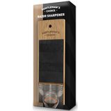 Scheermes Slijper - Scheermesje Gaat tot 6x Langer Mee - Voorkomt Wondjes - Gemaakt van Bamboe en Rubber - Razor Sharpener
