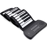 MikaMax - Oprolbaar Keyboard - Digitale Piano - 61 Toetsen - Incl. Opbergtas
