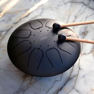 MikaMax Tongue Steel Drum - Handpan - 8 Noten - Inclusief Accessoires