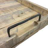 Dienblad - Rond - Wit - Hout