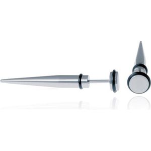 Titanium Stud oorbellen Spike Zilver