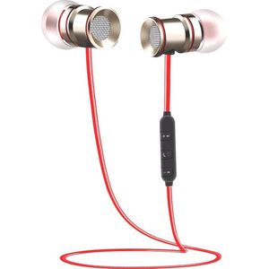 Bluetooth Oordopjes - Draadloos In-ear Koptelefoon - rood/zilver