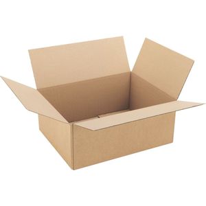 25 stuks - Amerikaanse Vouwdoos enkel golf 400x300x160mm (40x30x16cm) - vouwdozen / verzenddoos / verzenddozen