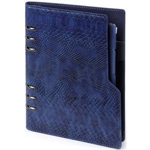 Kalpa 1016-75 Dunne A5 Ringband Planner Croco Indigo 1 week per 2 paginas 2024-2025-2026