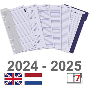 Kalpa 104 x 68 mm Mini Agenda Navulling 1 Week per 2 Paginas Jaardoos NL EN 2025 en 2026
