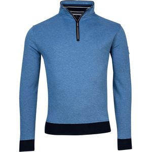 Baileys - Trui - Blauw - 100% Katoen - Opstaande Kraag