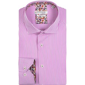 Giordano - Lange mouw overhemd - Heren - L - Rose - Katoen - 317809