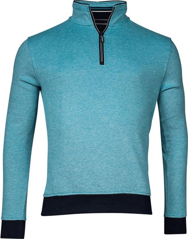 Baileys - Sweater - Blauw - Opstaande Kraag - Rits