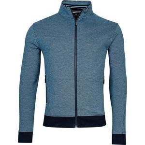 Baileys - Vest - Blauw - 100% Katoen - Opstaande Kraag met Rits