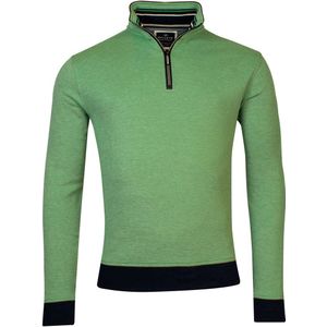 Baileys - Trui - Groen - Katoen - Opstaande Kraag met Ritsje