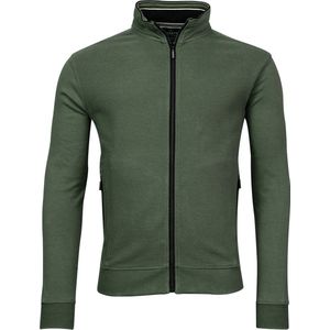 Baileys - Vest - Groen - Katoen/Polyester/Elastaan - Opstaande Kraag met Steekzakken