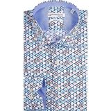 Giordano - Tailored Overhemd - Kleur 60 - Lange Mouwen - Modern Fit - 97% Katoen/3% Elasthan